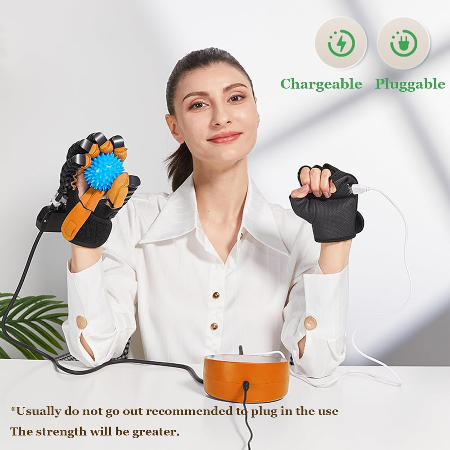 XGXHIN Robot Gloves for Rehabilitation, Pneumatic Function Machinery for Home, Arthritis Stroke Hemiplegia Exercise Equipment for Patient Recovery