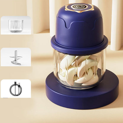 Electric Onion Chopper - Easy To Use Garlic Grinder, Ginger Cutter | 350ML Mini Cordless Food Processor, Portable Vegetable Dicer, Easy Food Prep Tool For Mincing, Chopping, And Making Puree