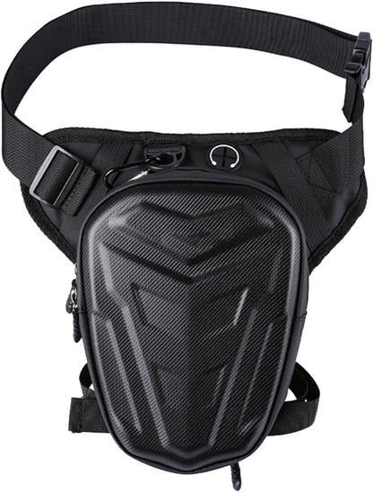 Motorcycle Leg Bag, Thigh Pouch Leg Strap, 3.7x9.8 Inches Shell Waterproof, Large Capacity Riding, Secure Waist Thigh Pack for Cycling Hiking, Camping Fishing, Travel Outdoor Gear