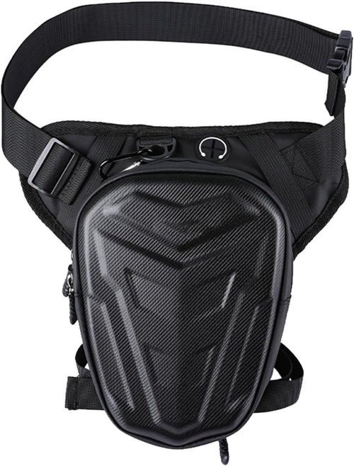 Motorcycle Leg Bag, Thigh Pouch Leg Strap, 3.7x9.8 Inches Shell Waterproof, Large Capacity Riding, Secure Waist Thigh Pack for Cycling Hiking, Camping Fishing, Travel Outdoor Gear