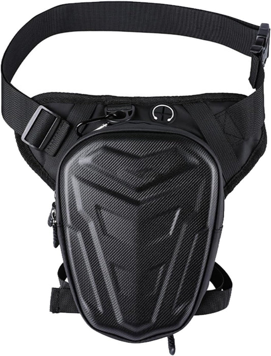 Motorcycle Leg Bag, Thigh Pouch Leg Strap, 3.7x9.8 Inches Shell Waterproof, Large Capacity Riding, Secure Waist Thigh Pack for Cycling Hiking, Camping Fishing, Travel Outdoor Gear