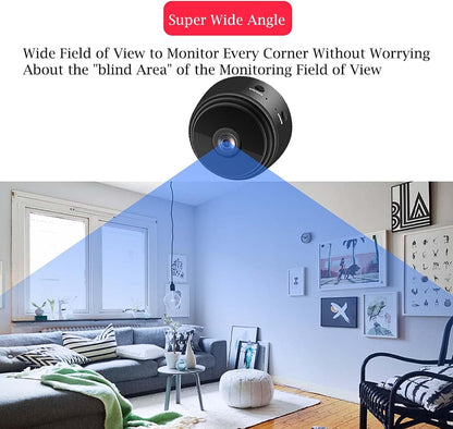 Secret Scope Camera, Secret Scope, Secret Scope Mini Security Camera, Mini Wire-Free Monitor with Night Vision Function, Outdoor Wireless 1080p HD (4Black)