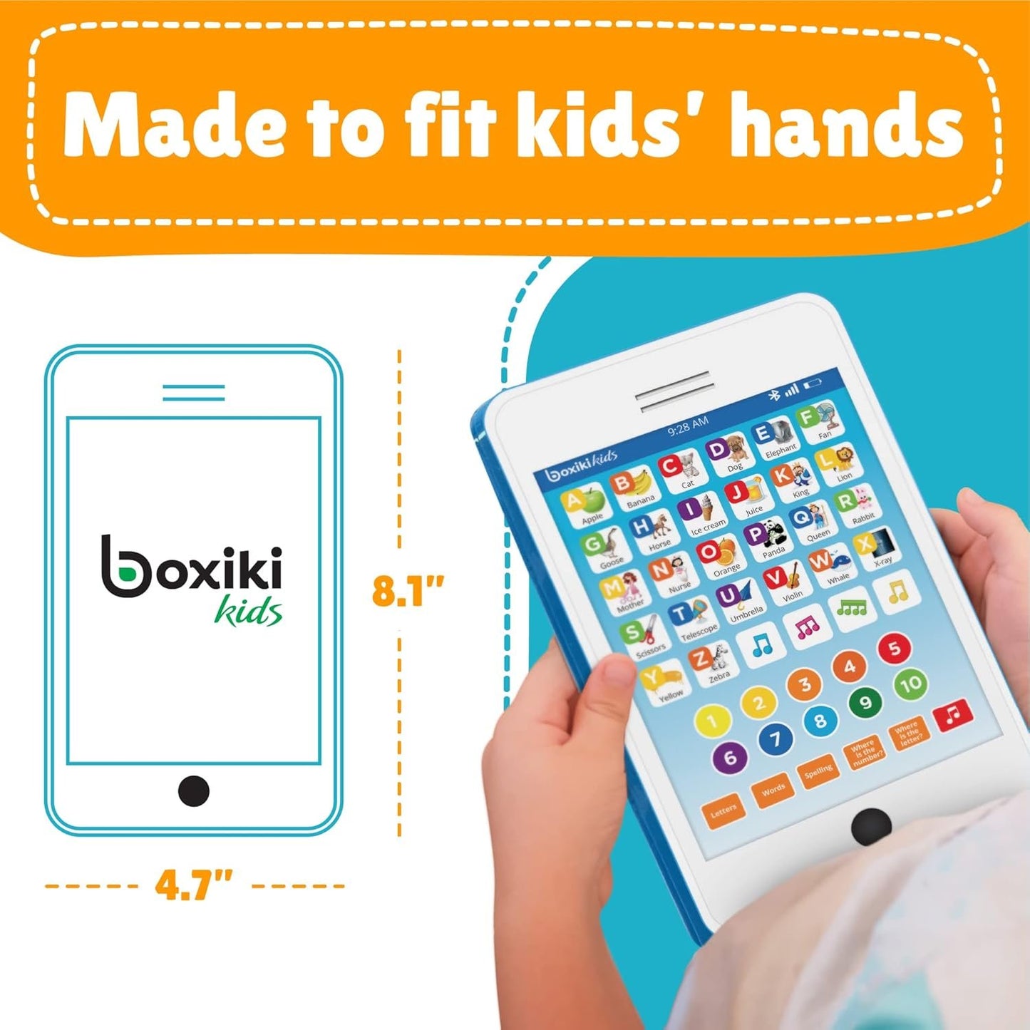 Learning Pad / Fun Phone with 6 Toddler Learning Games. Touch and Learn Interactive Tablet for Numbers, ABC and Words Learning. Educational Pretend Toy for Boys and Girls - 36 Months to 6 Year Old