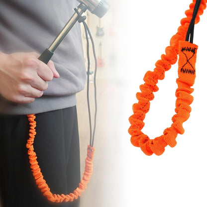 OTOTEC 3pcs Tool Safety Rope Work-at-Height Hardware Tool Spanner Rope Retractable Elastic Rope With Carabiner and Adjustable Loop End Tool Fall Arrest Safety Rope