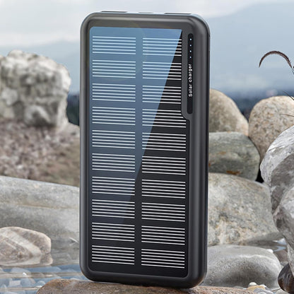 mivceklw Charger Portable, Solar Powers Bank, 10000mAh High-Capacity Battery, Duals USB Output Ports, Outdoor Travel Charge for Festival College Hiking Beach Camping 5.59x2.72x0.67in