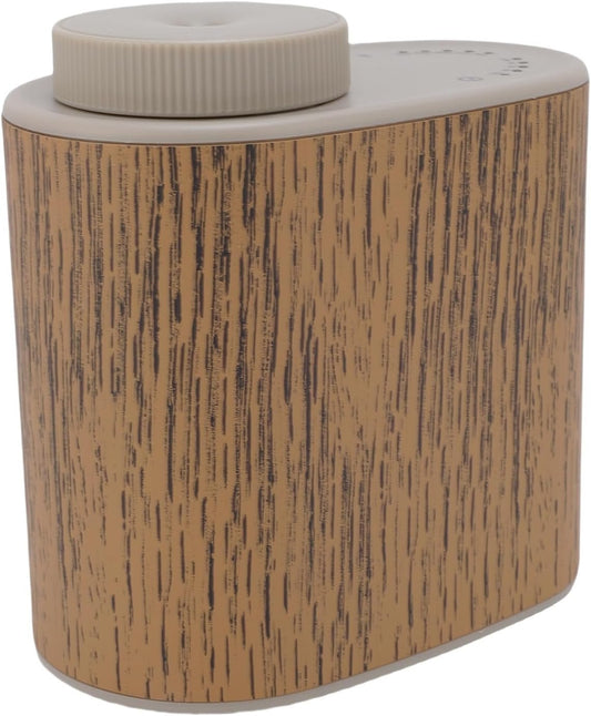 Waterless Essential Oil Diffuser, 60ML Waterless Diffuser for Essential Oil, Smart App Control Aromatherapy Diffuser, Low Noise Mini Scent Air Machine for Car Bedroom Office (Wood Grain)