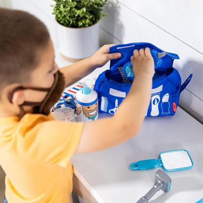 Melissa & Doug Barber Shop Pretend Play Set Shaving Toy for Boys and Girls Ages 3+ - Wearable Beard and Shave Accessories for Role Play