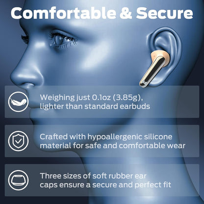 Monster N-Lite 203 AirLinks Wireless Earbuds, Bluetooth Headphones HiFi Stereo, 30H Playback, Crystal Clear Call, Type-C Charging, IPX6 Waterproof Wireless in-Ear Earbuds