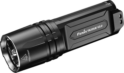 Fenix TK35UE V2.0 5000 Lumen Tactical Flashlight with 400m Beam – IP68 Waterproof Led Torch with Tactical & Duty Modes Flashlight Powered by 2 Batteries (Not Included)