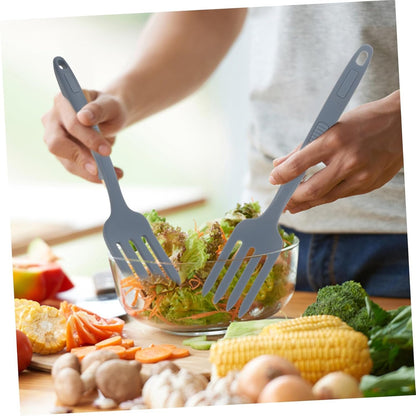 Gatuida Silicone Kitchen Fork Pasta Serving Fork Cutlery Kitchen Tools Fork Silicon Forks Kitchen Gadget Pasta Serving Fork Silica Gel