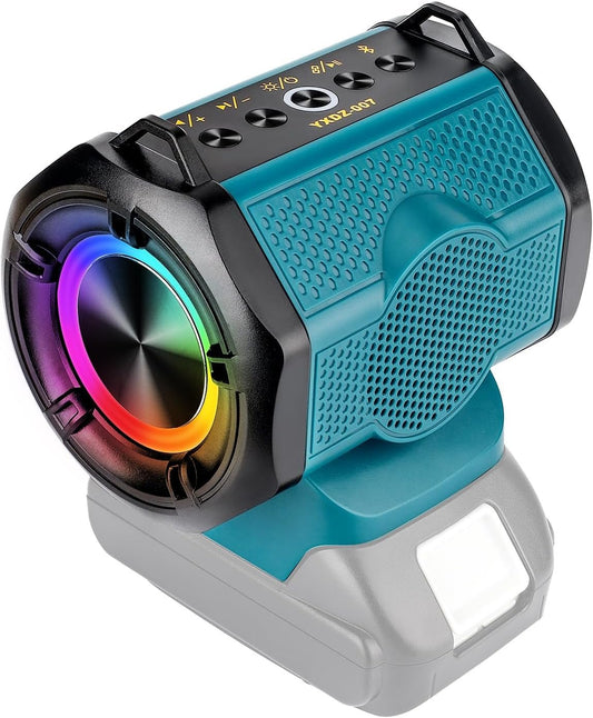 Portable Wireless Speaker for Makita 18v LXT Battery,30W Cordless Small Speaker for Jobsites, Home and Party (Battery not Included)