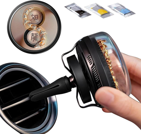 Air Freshener for Car | Wind Power Aromatherapy | Dynamic Dragon Rotating Aromatherapy Decoration for Home Room Kitchen Bedroom