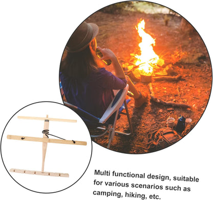 Toddmomy 1 Set Outdoor Survival Tool Wooden Fire Drill Kit for Camping Hiking Learning Skills Portable Lightweight for