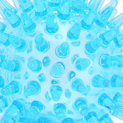 7 CM Soft Transparent Spiky Massage Ball for Hand & Wrist – Stress Relief, Deep Tissue Muscle Roller, Strength Recovery Exercise Tool, Sensory Toy for Relaxation & Stress Management（Blue）