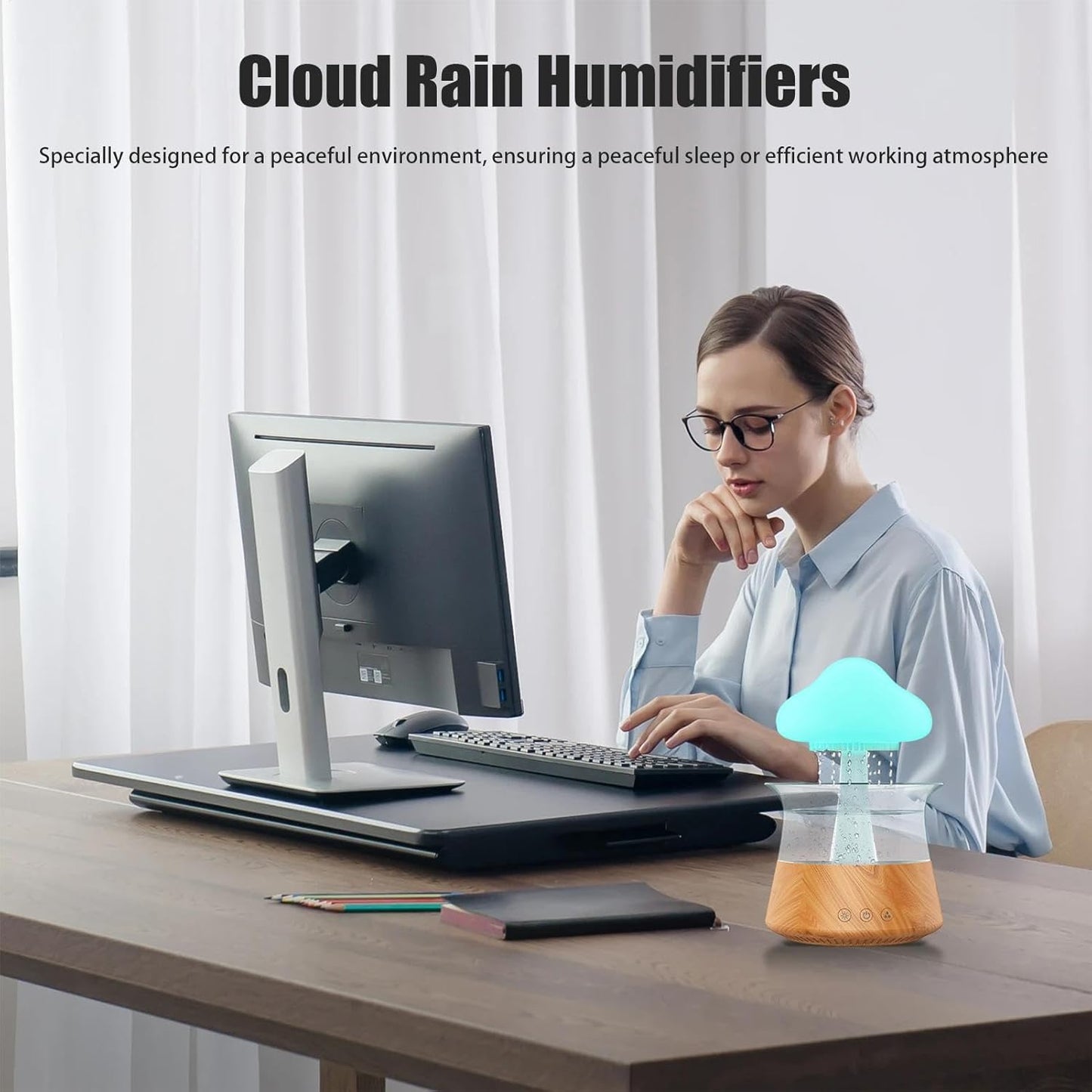 VITSRISEA CLUB ENDIFFUSOR WITH RAID-TIGHT AIR HUMIDIFIER DIFFUSER, NIGHT LINE COLOURED COLORFE CLAW | Remote Control, Mushroom Light For A Mood