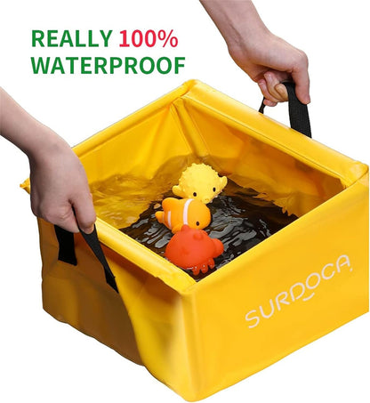 SURDOCA Fully Waterproof Car Trunk Organizer, Foldable Car Boot Storage Box, Multifunctional Storage Box for Car Srorage, Fishing or Barbecue,18 Liters