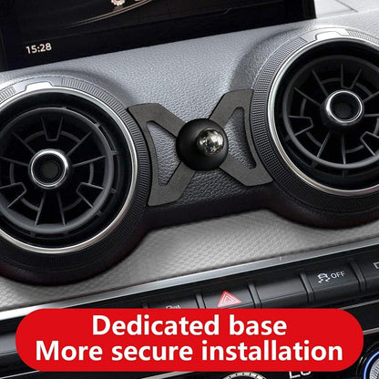 LUNQIN Car Phone Holder for Audi Q2 2018-2024 Car Accessories Navigation Bracket Interior Decoration Mobile Phone Holder