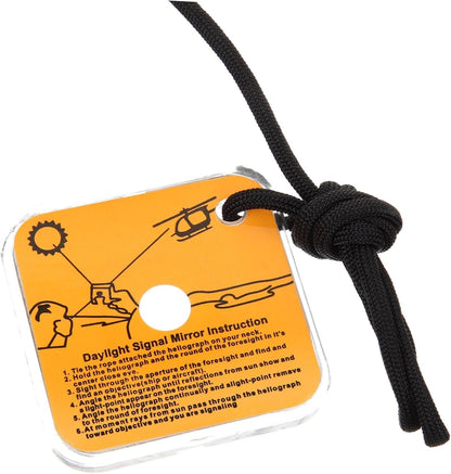 Gogogmee Reflective Signaling Mirror Made of Acrylic Compact Portable for Outdoor Use Survival Gear