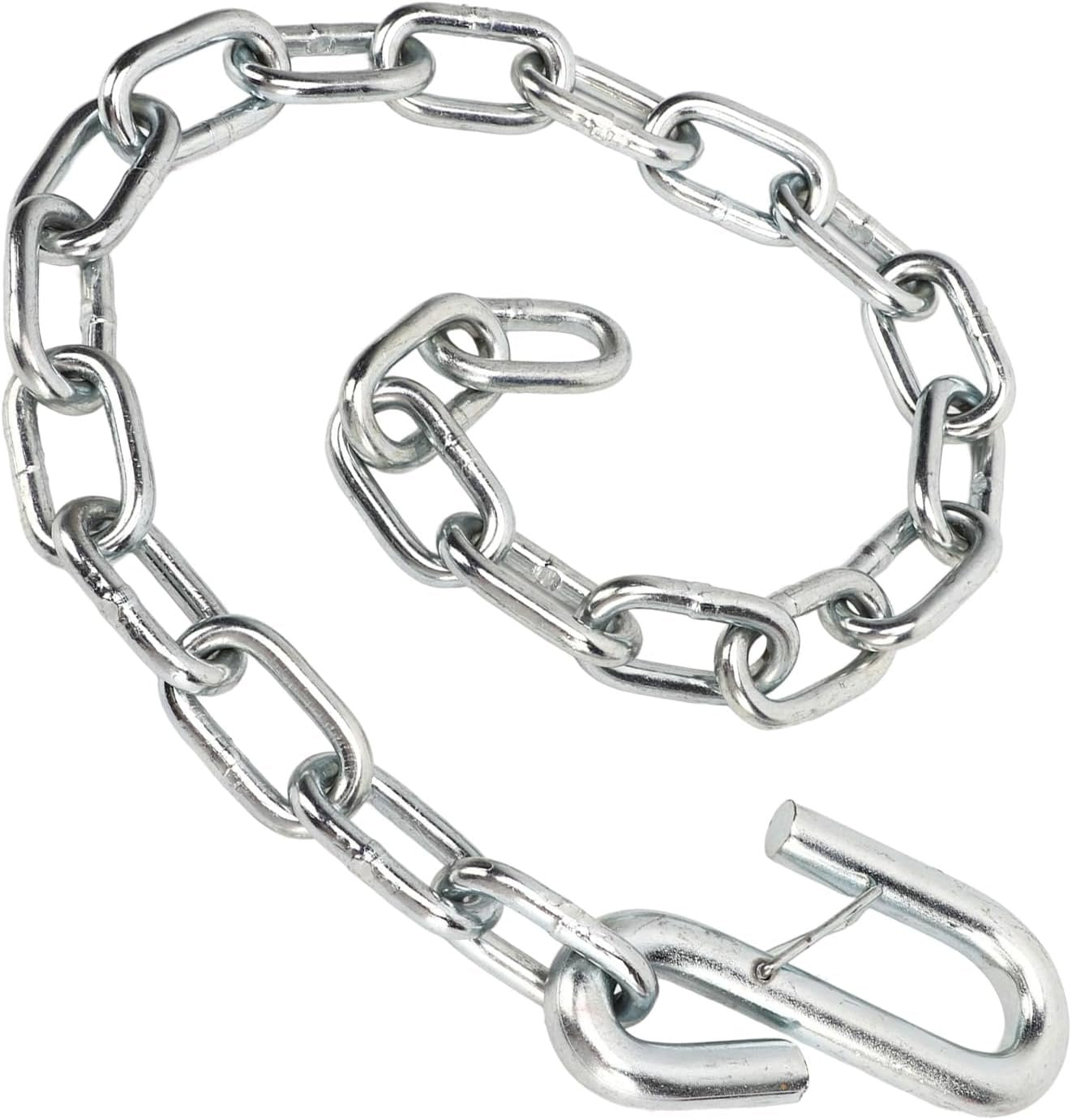Trailer Security Wire - Corde di sicurezza, 3500 lbs, lunghezza di uscita anti-catena, lunghezza 77 cm, carburatore di ferro, adatto per roulotte, camper, fissaggio rapido