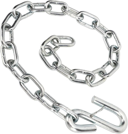 Trailer Security Wire - Corde di sicurezza, 3500 lbs, lunghezza di uscita anti-catena, lunghezza 77 cm, carburatore di ferro, adatto per roulotte, camper, fissaggio rapido