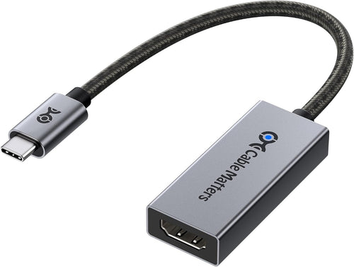 Cable Matters 48Gbps USB C to HDMI 2.1 Adapter, Support 8K 60Hz /4K 240Hz HDR, Thunderbolt 4 to HDMI 2.1, HDMI 2.1 to USB C Adapter, Compatible with iPhone 16/15 - Maximum Resolution on Mac is 4K@60Hz