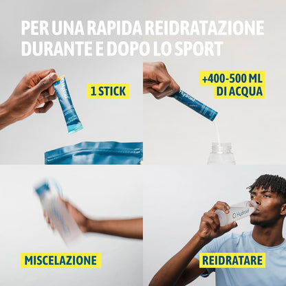 Hydraid Hydration Helper I Electrolyte Powder Mineral Salts Sports Supplements I For Better Rehydration and Recovery The 25 Sachets I After Sports and Parties I Mango-Maracuja