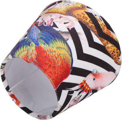 Velvet Exquisite Conical Decorative Lampshade E14 E27 Lamp Compatible Warm Lighting Cozy Ambience Home Hotel Bedroom Study Library (Bird)