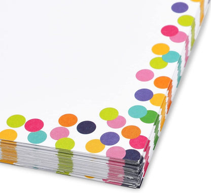 Confetti Stationery Paper (8.5 x 11 Inches, 96 Sheets)