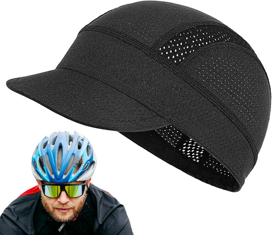 Bike Hat, Hard cap Liner, Mesh Headwear, Sun Visor Helmet, Breathable Protective Gear for Cycling Workout Skiing Fishing Construction Camping Football Hiking, 5.12x2.36 Inches