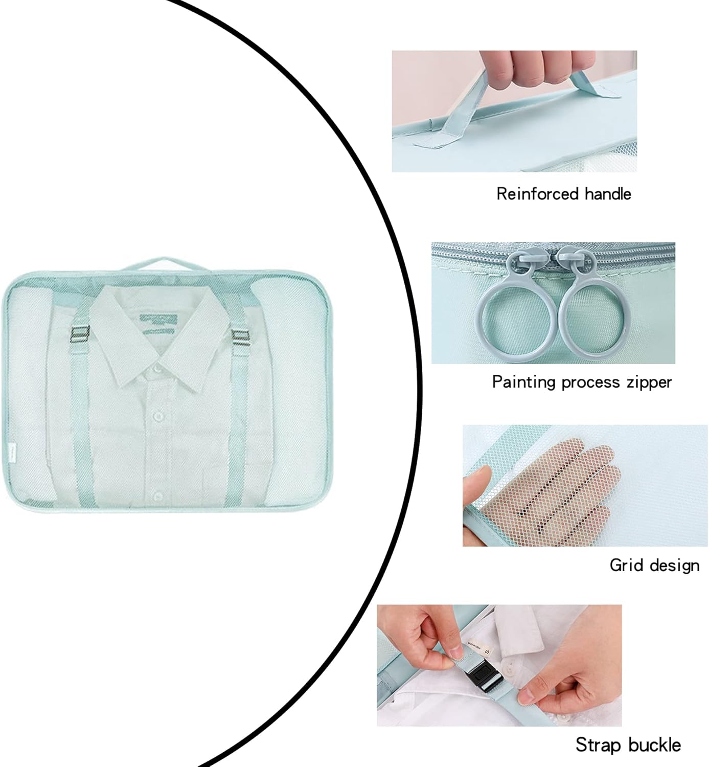 YORFULL 12 Pieces Packing Cubes Compression Travel Organizer, Travel Accessories, Travel Bag, Travel Bag