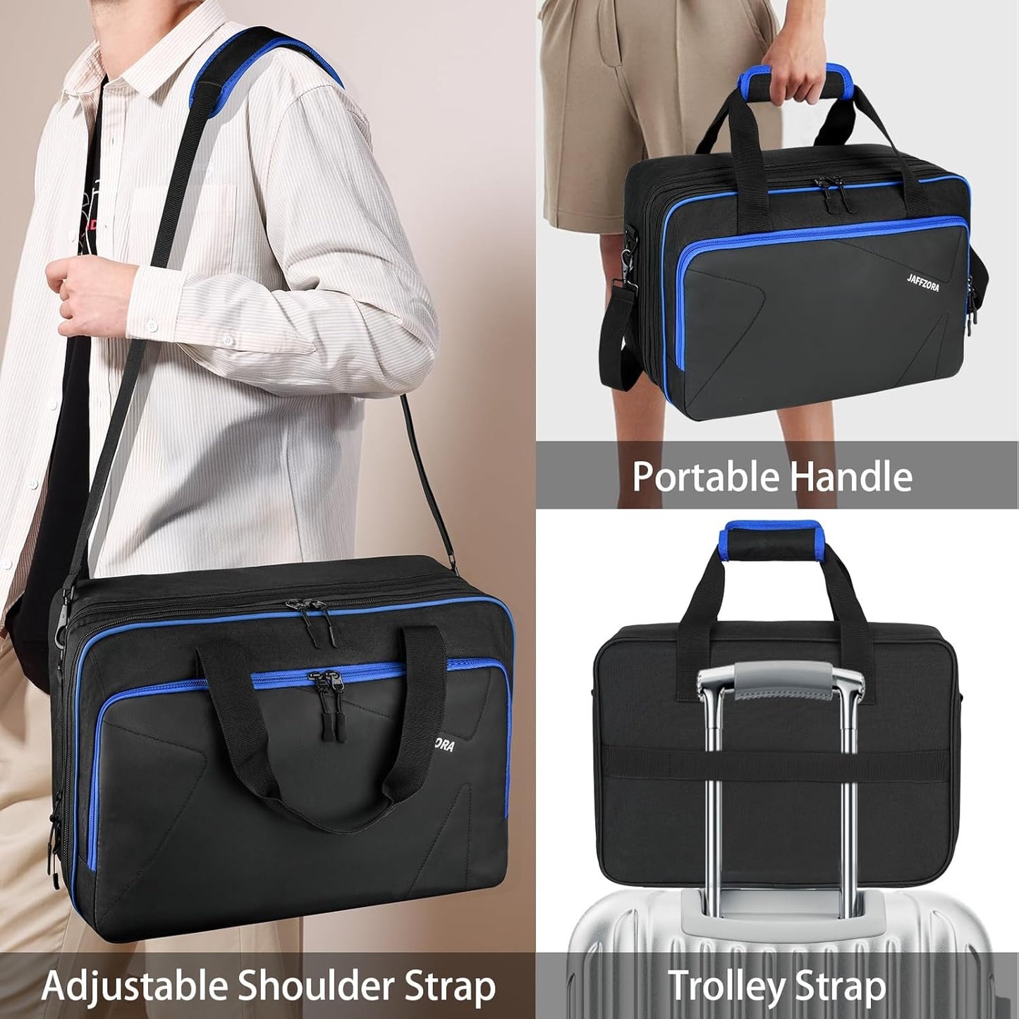 Carrying Case Compatible with PS5 Pro/PS5/PS4/PS4 Slim, Travel Storage Bag Fits for PlayStation 5/Digital Edition Console/PSP Handheld, Controllers, Game Discs & Accessories