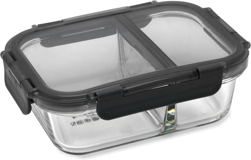 Pyrex Meal Prep Divided Glass Storage, 580 ml Capacity