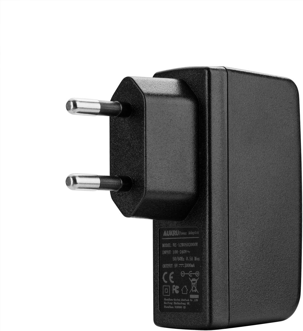 Aukru Universal Power Supply with 8 Switching Plugs Adapters for 5 V Household Electronics and USB Devices – 2000 mA Max