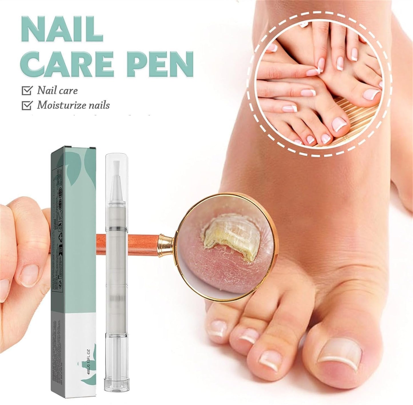 Nail Care Pen Fungus 2 ml, Fungal Treatment For Toenails, Fungus Nail Care Pen, NailGrowth Treatment Pens, Natural Nail Growth Serum, Cuticle Oil Pens (2 Pcs)