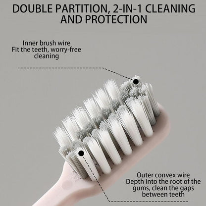 Travel Toothbrush - Portable Folding Toothbrush | Travel Accessories | Small And Dustproof | Soft Bristles Toiletries With Detachable Head | Portable Cleaning Tools For Traveling Backpacking