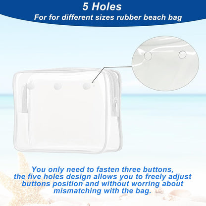 Clear Insert Bag Accessories for Beach Tote Bag, Clear Travel Storage Inner Pouch for Cosmetic, Toiletry & Makeup Brush Organizer Divider