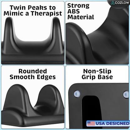 Psoas Release Massage Tool - Black - Back & Hip Flexor Muscle Stretcher - Deep Tissue Massage Tool for Myofascial Release - Trigger Point Massager for Pain Relief & Quick Recovery - by Cozlow