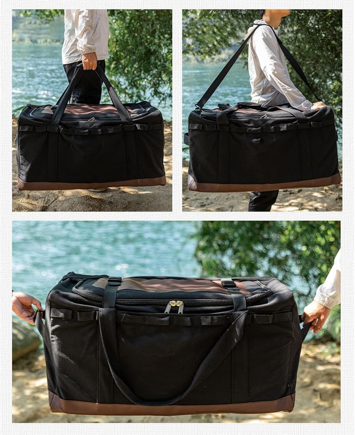 Camping Organizer, Kitchen Storage, 29.53x15.75x15.75 inches, Portable Gear Bag, Heavy-Duty Large Capacity Sack, Canvas Polyester, for Survival Adventure Hunting Utility, Travel