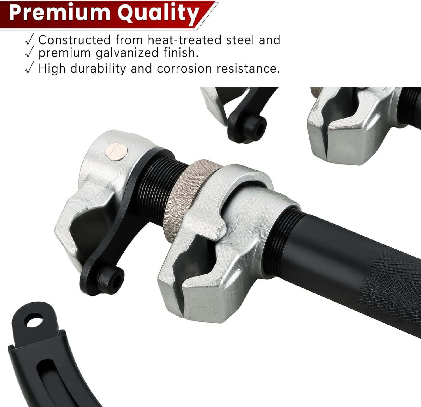 ATPEAM Coil Spring Compressor Tool - Heavy Duty 2200lb Capacity with Safety Guard and 11in Jaw Opening