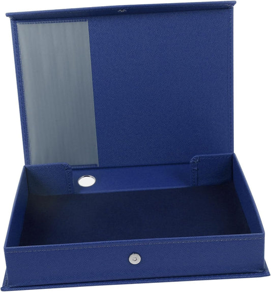Uonlytech Household File Organizer PU Document Storage Box Capacity Desktop File Holder for Office Organization Tidy Up Your Workspace with Design
