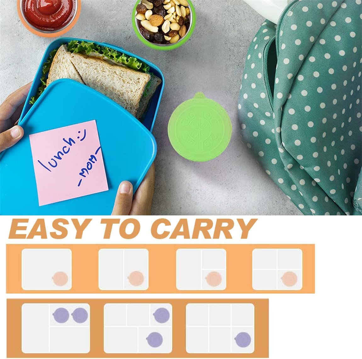 Salad Dressing Container 4Pcs Reusable Ketchup Box To Go Stainless Steel Sauce Pots Leakproof Storage Containers with Lids for Lunch Boxes Sauce Dips