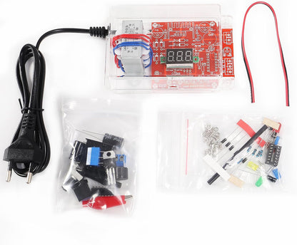 LM317 DIY Kit Adjustable Voltage 220V to 1.25V-12.5V Step-Down Adapter PCB Module Electronic Kit