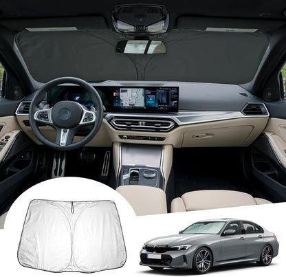 GAFAT Compatible with BMW 3 Series G20 G21 i3 G28 / 4 Series G22 i4 G26 2019-2024 2025 Interior Windshield Sun Shade Sun Shade Cooling UV Protection 3 Series Accessories