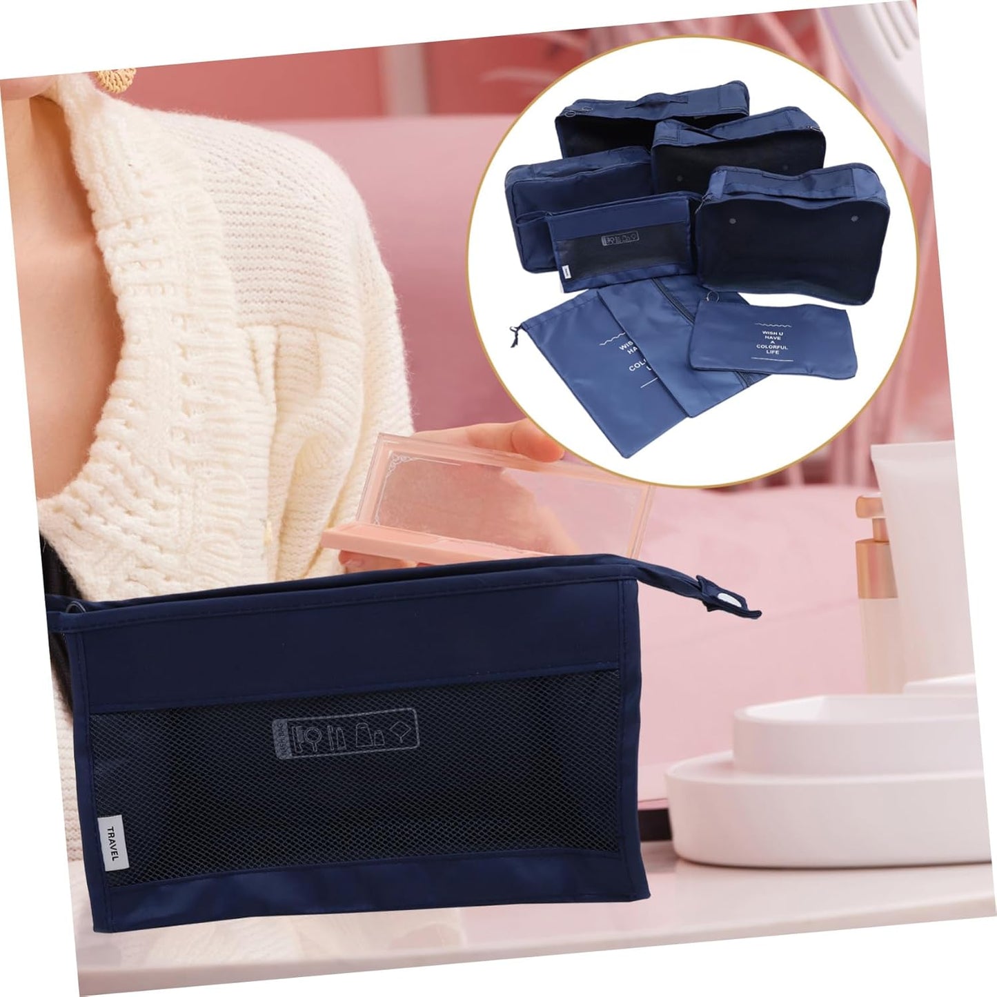 LIFKOME 1 Set Travel Packing Cubes Versatile Organizer Bags for Clothes Shoes and Toiletries Durable Design for Luggage Organization and Efficient Space Utilization