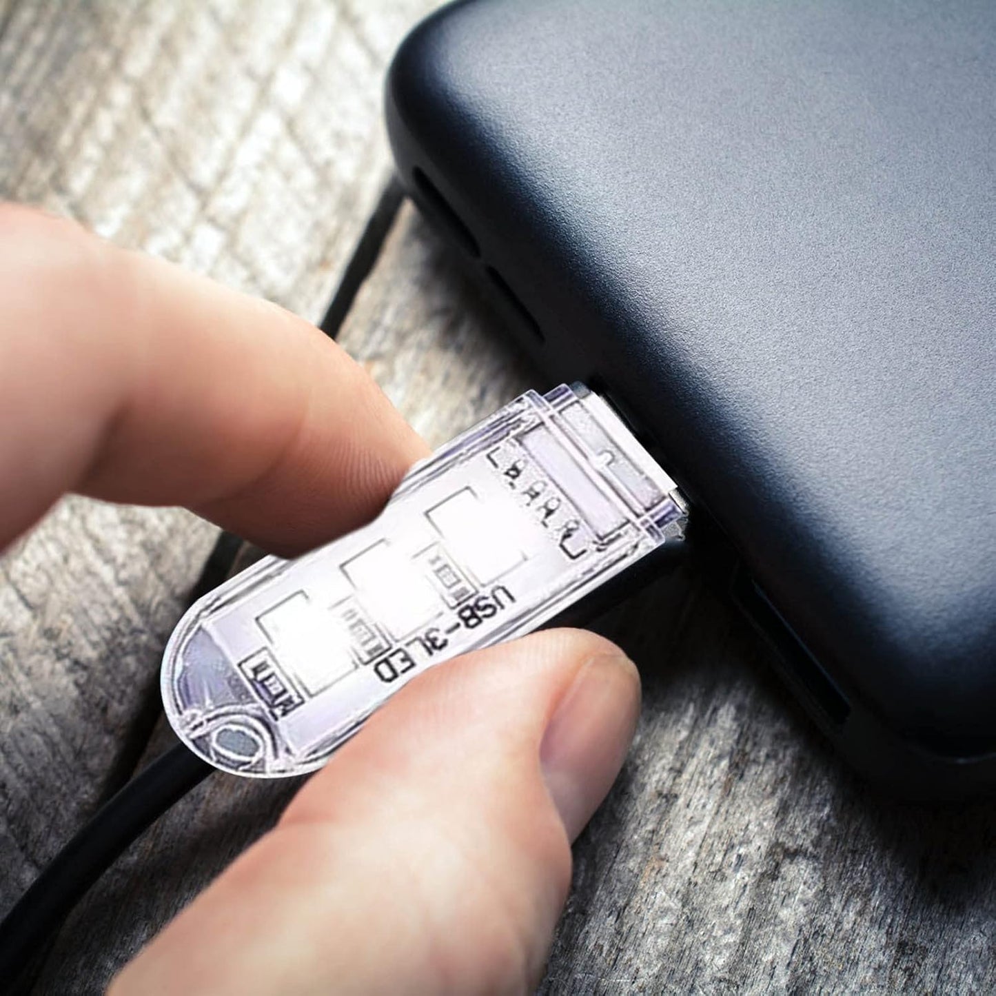 USB Light Bulb, Plug in LED Lamp Car Ambience Light, USE Lights Bulb for Bathroom Car Nursery Kitchen Toilet Pochy