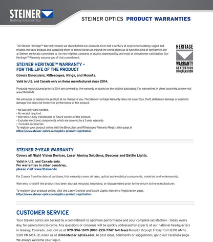 Steiner Optics HX Series Binoculars - Versatile Optics, Shockproof and Waterproof Binoculars for Precision in Hunting