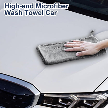 Car Wash Towels, Detailing Cleaning Cloths Set of 6, Ultra Absorbent Reusable Microfiber Wipes, Quick Dry Washcloths for Glass, Dishes, Home, Bathroom, Garage Use, Multicolor