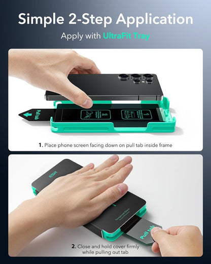 ESR 3 Pack for Samsung Galaxy S25 Ultra Privacy Screen Protector, 9H+ Hardness Tempered Glass with Easy Installation, Auto Dust-Elimination Tool for Galaxy S25 Ultra [6.9”], Anti-Spy