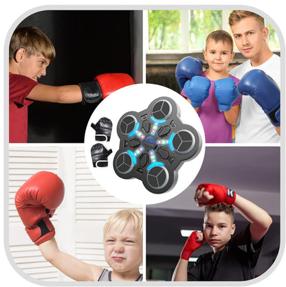 Wireless Boxing Machine, Adjustable Wall-Mounted Punching Machine, Multipurpose Workout Equipment, Light-Up Punching Machine for Fitness, Home Gym Boxing Trainer, Punching Exercise Gear