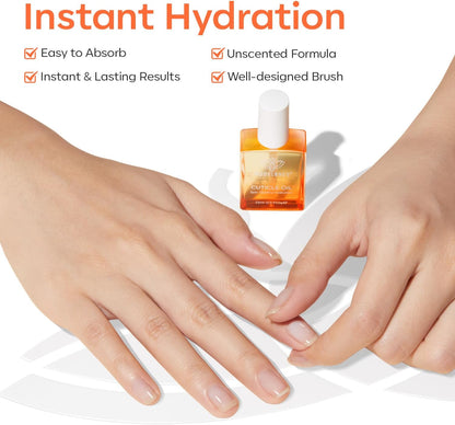 Modelones Cuticle Oil for Nail & Cuticle Care, Nourishing Formula with Jojoba Oil & Vitamin E, Nail Strengthener, Moisturizes Dry Skin, Repairs Cuticles, Nail Growth Oil, 15ml